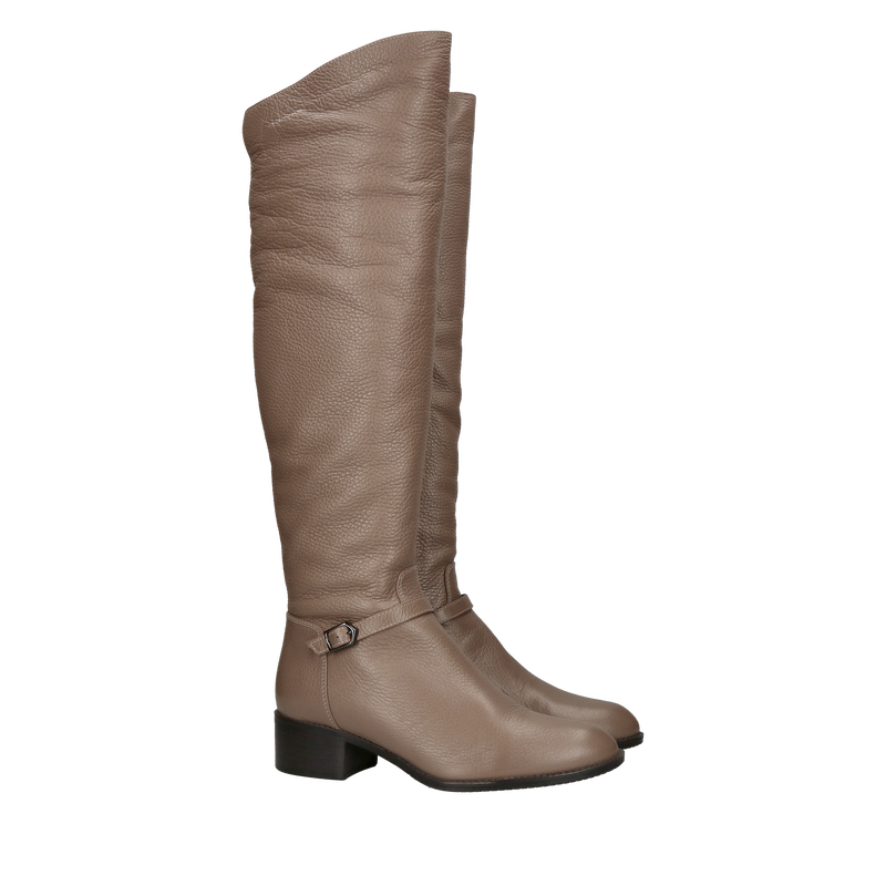 Kozaki za kolano płaskie, wysokie kozaki z miękkiej skóry naturalnej, polski producent, Konopka Shoes