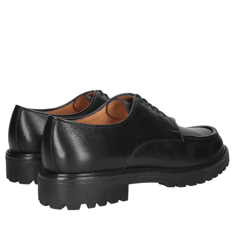 Skórzane półbuty męskie na grubej podeszwie, wysoka jakość i super miękka wkładka comfort ++