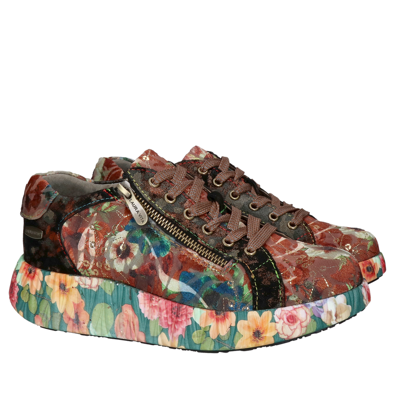 Oryginalne sneakersy damskie z funkcyjnym zamkiem z przodu