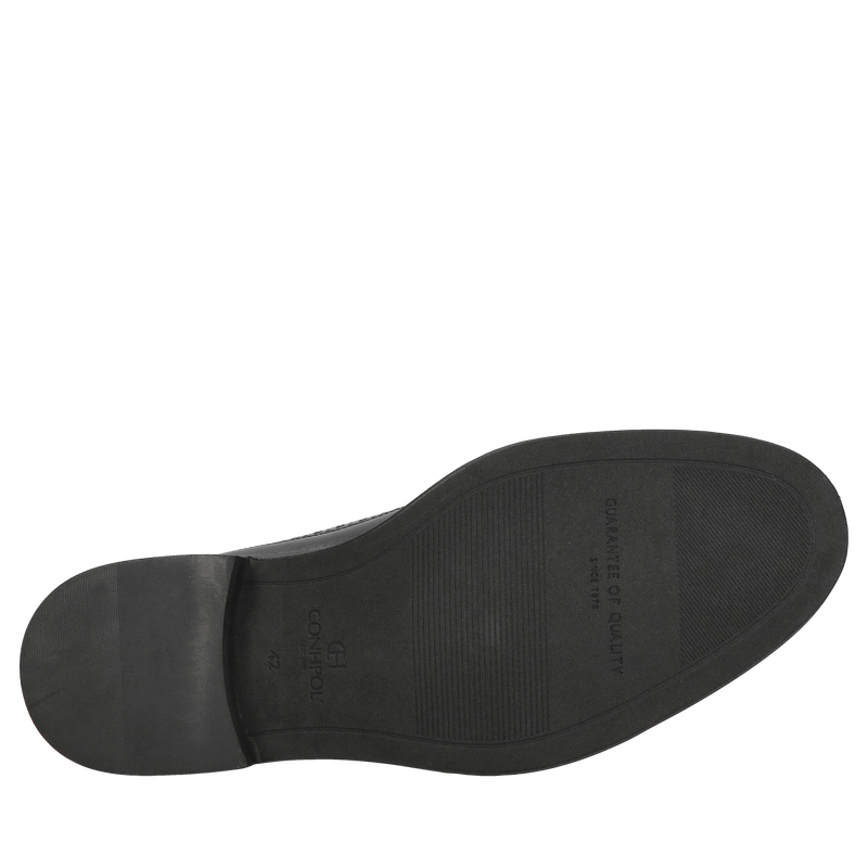 Czarne brogsy męskie ze skóry, męskie półbuty casualowe z wygodną, miękką wkładką