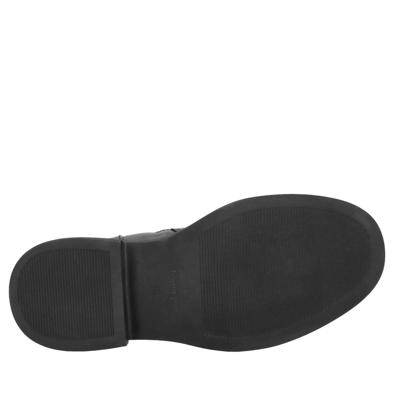 Wygodne botki damskie ze skóry, ozdobne gumy zamiast sznurowadeł, trzewiki damskie na zimę