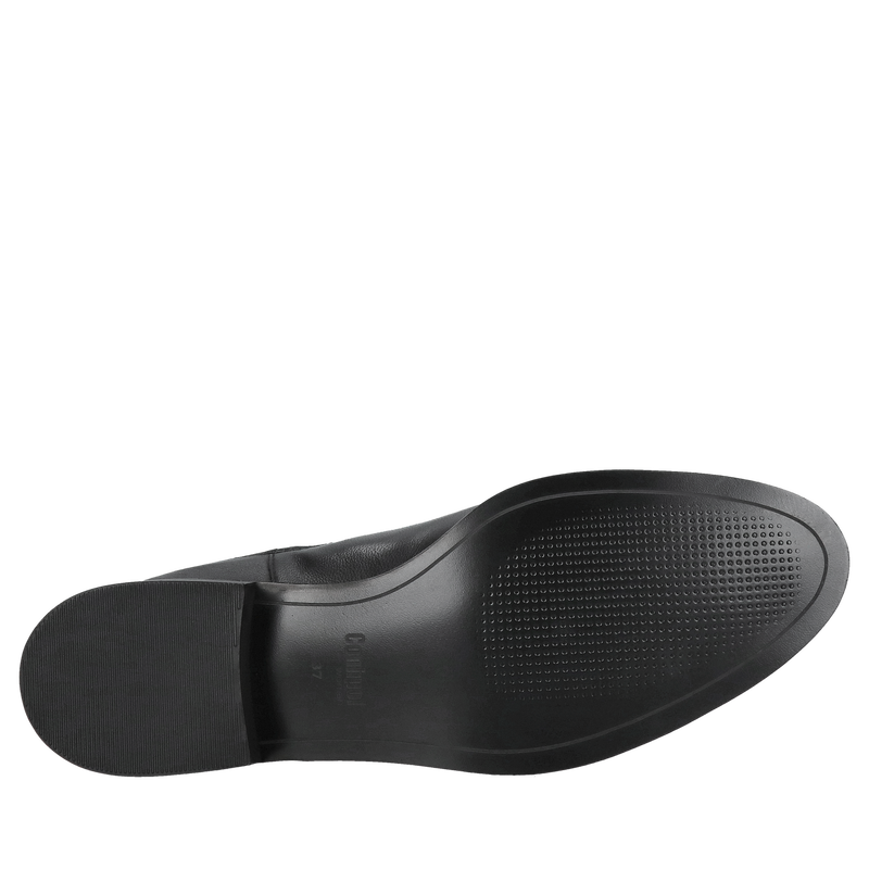 Damskie sztyblety czarne, klasyczne wsuwane botki z gumami