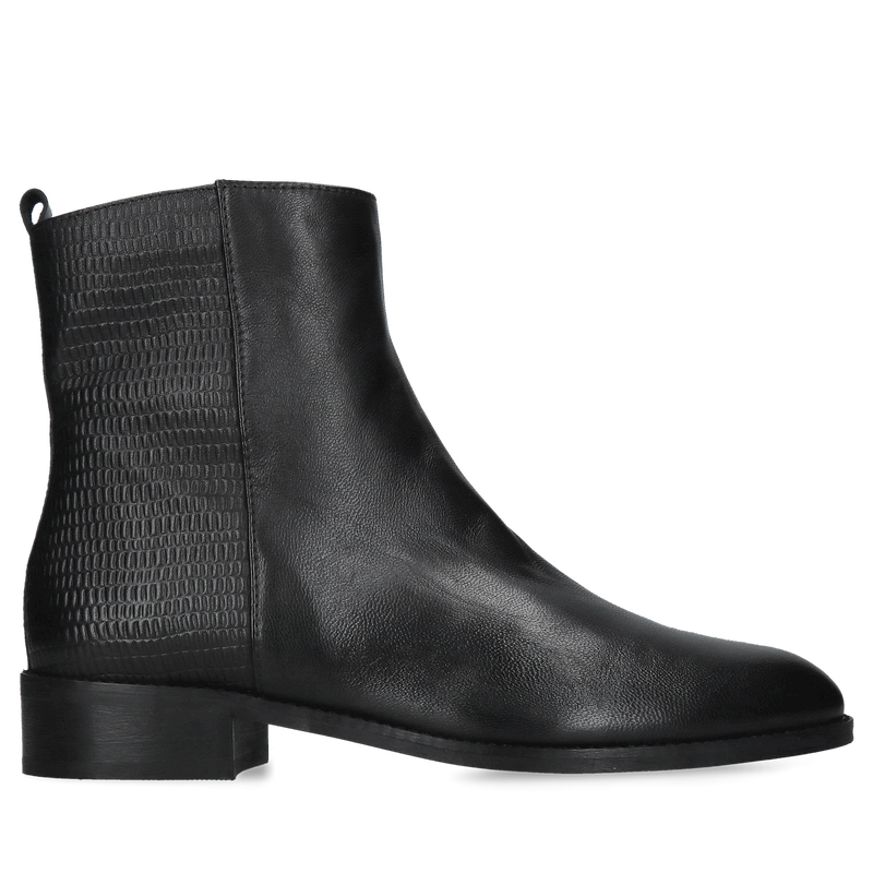 Trzewiki damskie ze skóry na zamek, klasyczne botki damskie, elegancja i wygoda, Konopka Shoes