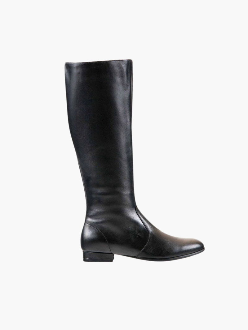 Oficerki damskie ze skóry, eleganckie kozaki damskie, płaskie i wygodne kozaki