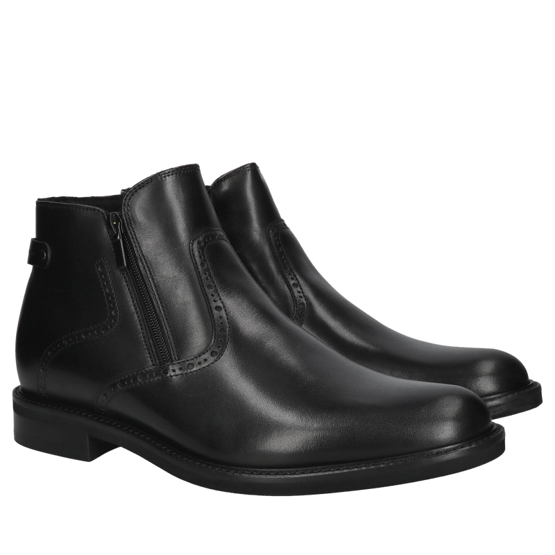 Trzewiki męskie podwyższające, buty na zimę podwyższane Conhpol, polski producent obuwia