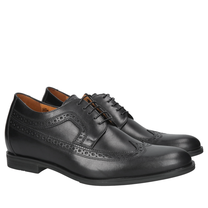 Buty podwyższające, półbuty skórzane z podwyższeniem, męskie buty podwyższane od polskiego producenta