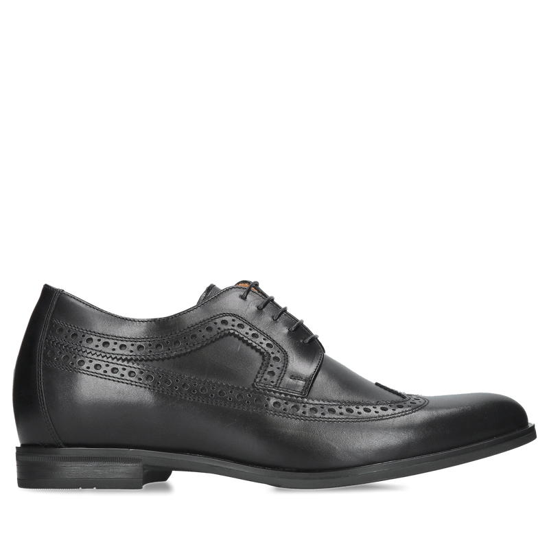 Buty podwyższające, półbuty skórzane z podwyższeniem, męskie buty podwyższane od polskiego producenta