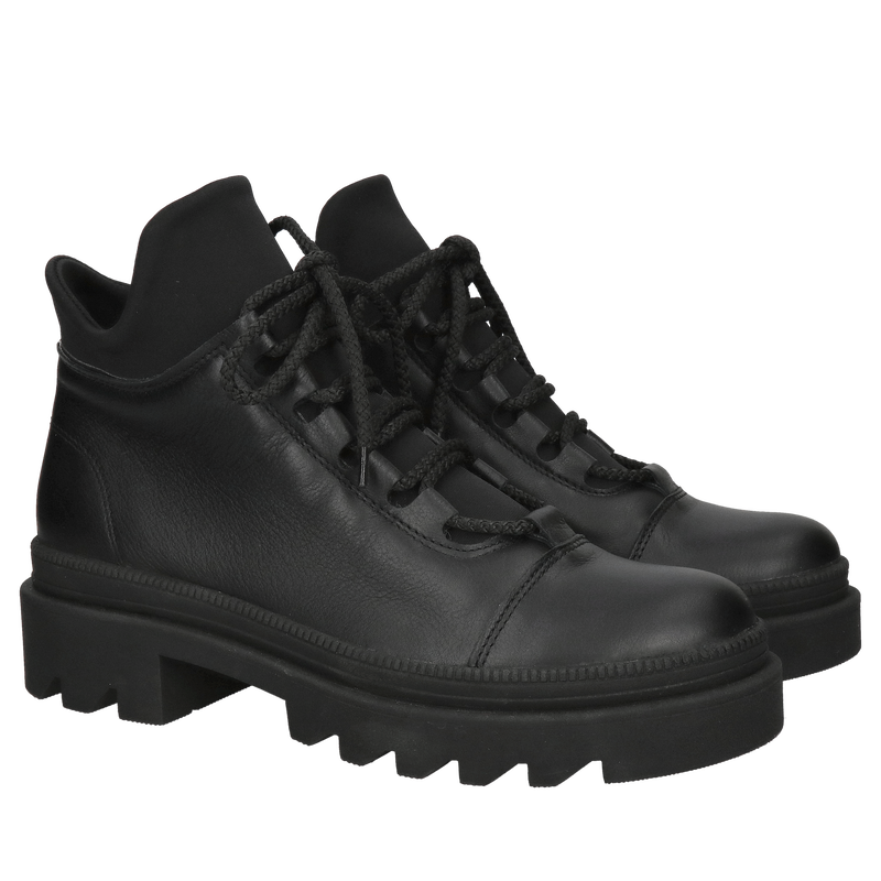 Damskie trzewiki zimowe ocieplane, botki damskie na grubej podeszwie