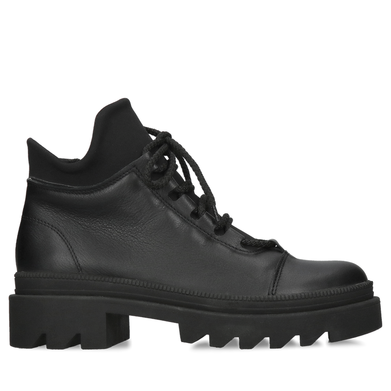 Damskie trzewiki zimowe ocieplane, botki damskie na grubej podeszwie