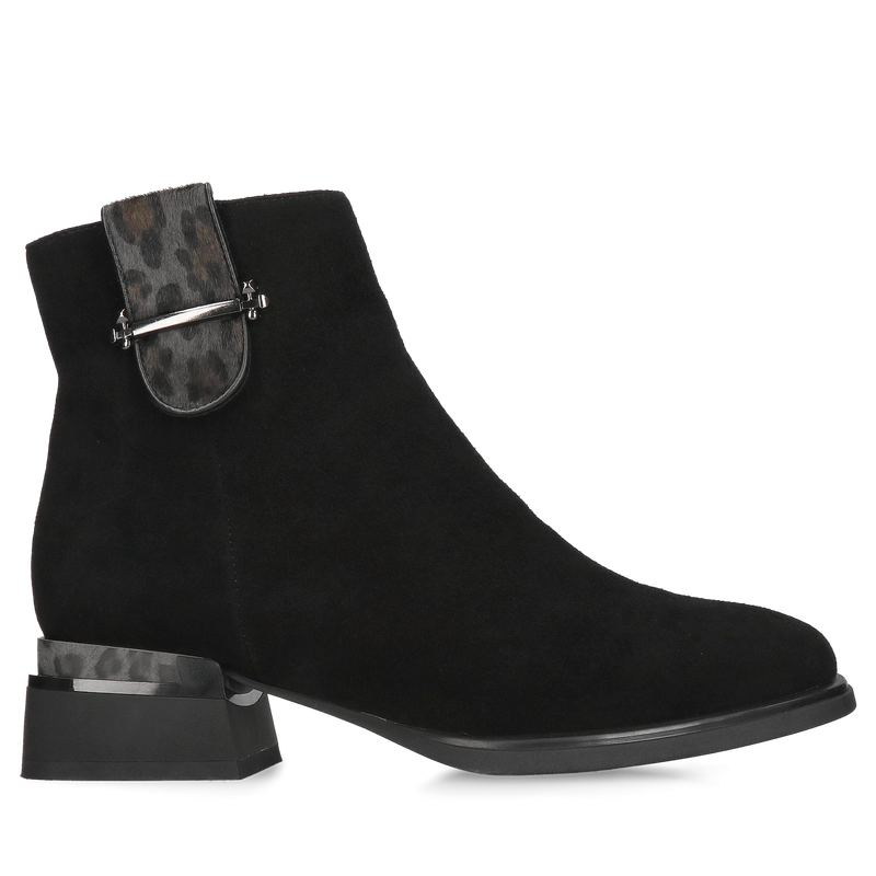 Damskie botki zamszowe, wygodne buty damskie na zimę, trzewiki zimowe