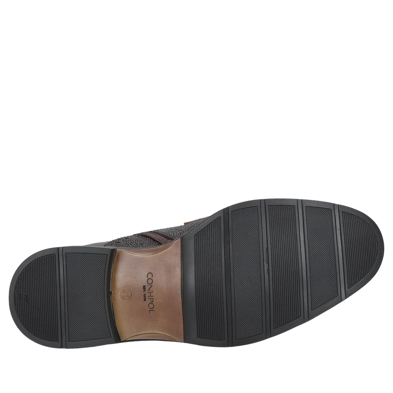 Męskie trzewiki nieocieplane, brązowe botki męskie całoroczne, modne buty męskie,  Konopka Shoes