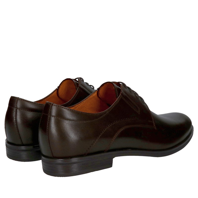 Brązowe półbuty męskie eleganckie do garnituru, wizytowe buty męskie od polskiego producenta