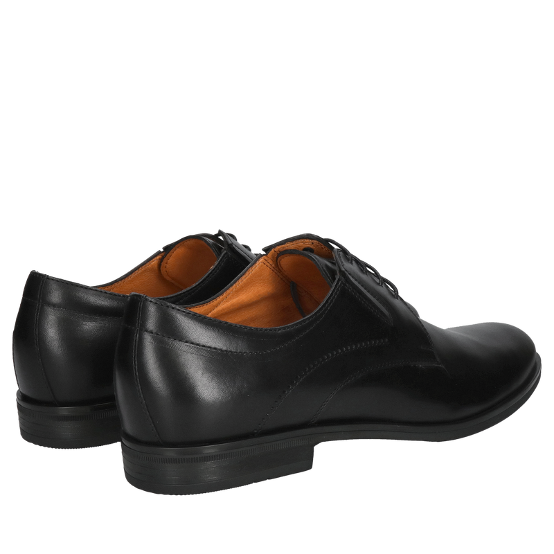 Męskie wizytowe buty czarne do garnituru, wygodne buty męskie do garnituru od polskiego producenta, Konopka Shoes