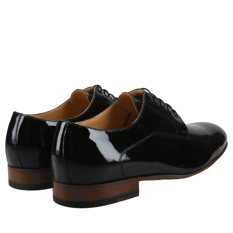 Buty męskie premium, lakierki męskie na skórzanej podeszwie, półbuty męskie na skórze, kolekcja premium Conhpol Gold