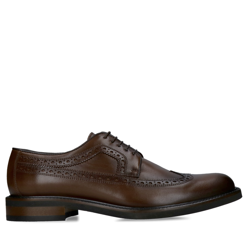 Męskie brogsy ze skóry, brązowe półbuty męskie od polskiego producenta, wyjątkowa jakość i styl wykonania