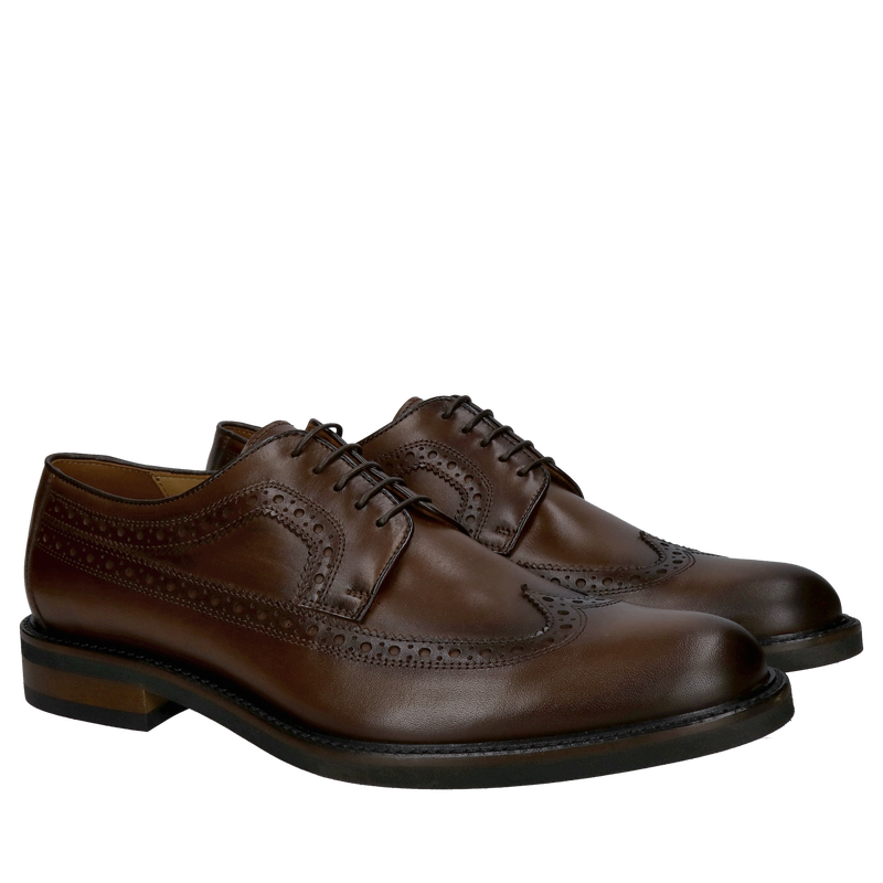 Męskie brogsy ze skóry, brązowe półbuty męskie od polskiego producenta, wyjątkowa jakość i styl wykonania