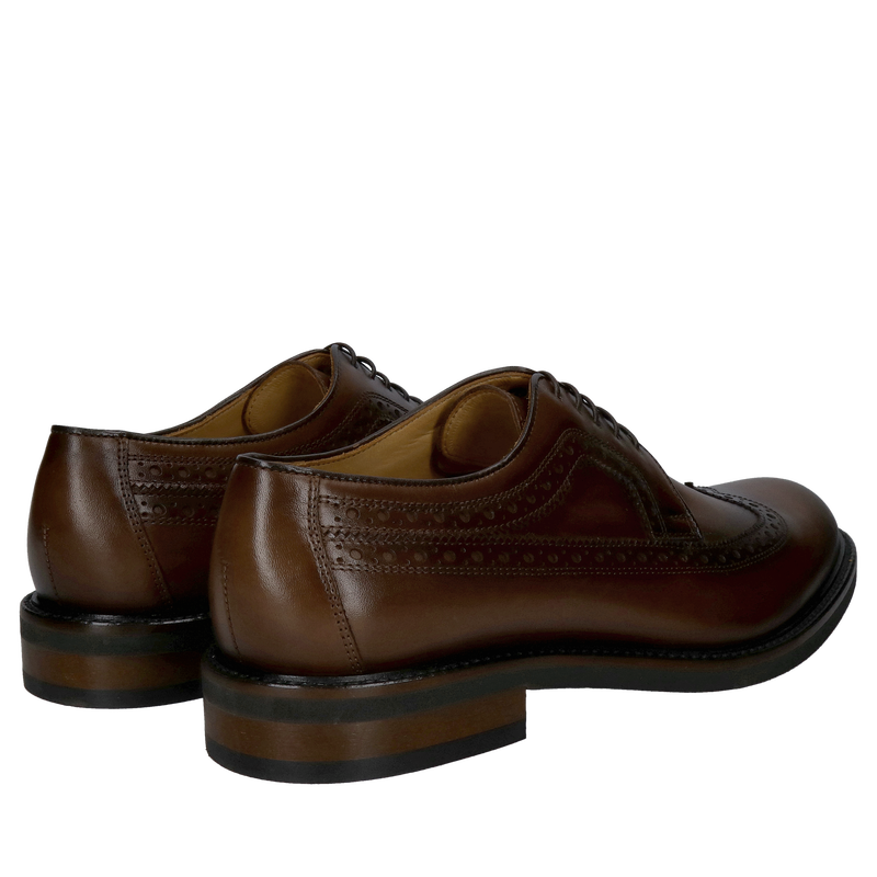 Męskie brogsy ze skóry, brązowe półbuty męskie od polskiego producenta, wyjątkowa jakość i styl wykonania