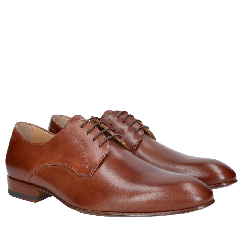 Męskie półbuty derbowe na skórzanej podeszwie, polski producent Conhpol, limitowana edycja obuwia