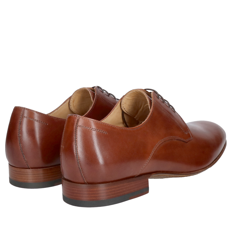 Męskie półbuty derbowe na skórzanej podeszwie, polski producent Conhpol, limitowana edycja obuwia