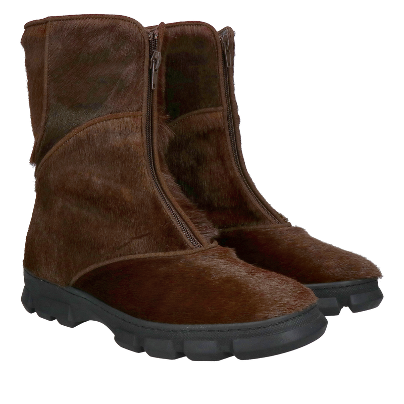 Buty z futrem naturalnym, idealne na mroźne zimy