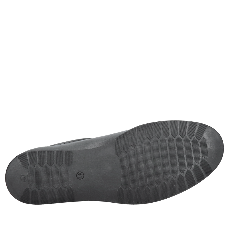 Czarne buty męskie ze skóry, wygodne półbuty męskie na co dzień