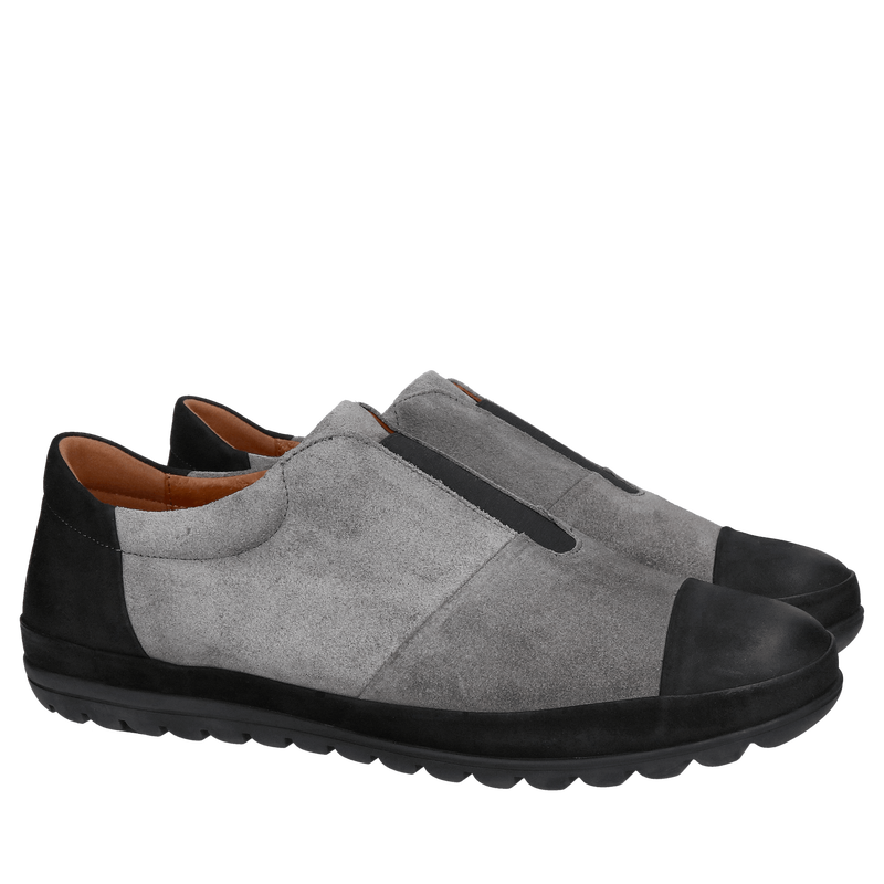 Komfortowe wsuwane buty męskie skórzane, półbuty męskie ze skóry zamszowej, Konopka Shoes