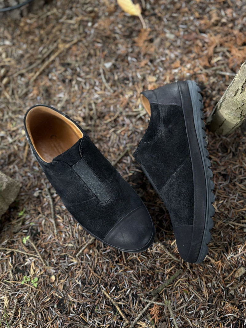 Wsuwane buty męskie na co dzień, wygodne buty wsuwane ze skóry od polskiego producenta