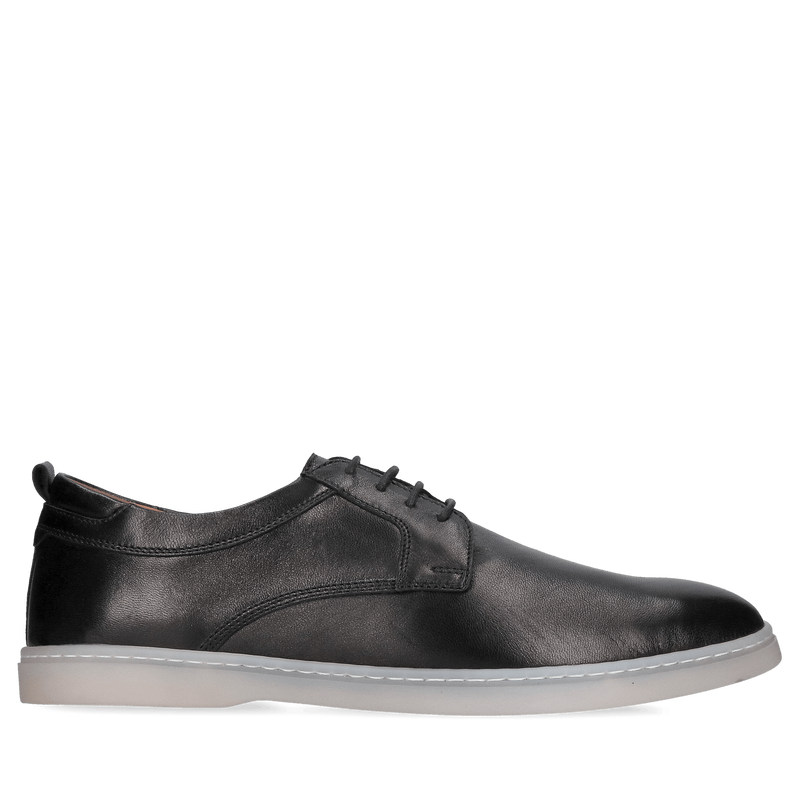 Lekkie i wygodne półbuty męskie, czarne buty męskie na co dzień od polskiego producenta