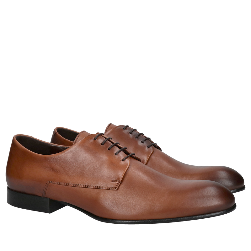 Buty męskie na wesele, do garnitury, brązowe eleganckie buty ze skóry naturalnej, wygodne buty męskie