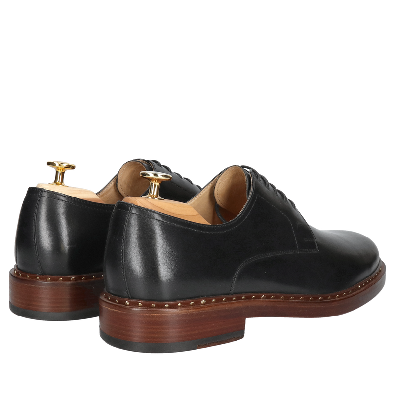 Buty premium na grubej podeszwie skórzanej, klasyczne buty eleganckie