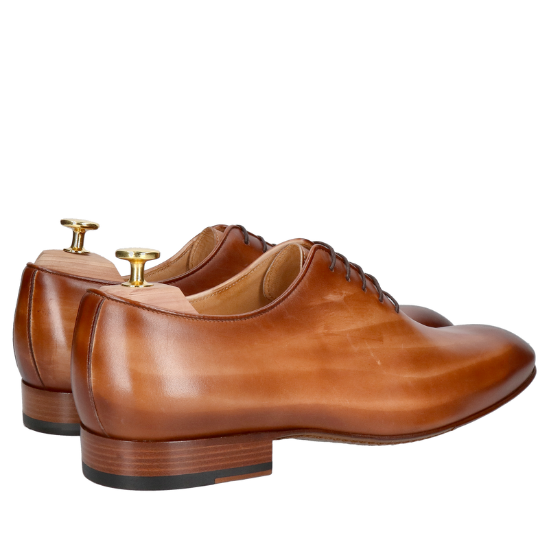 Ręcznie malowane buty premium typu lotnik, eleganckie obuwie męskie do garnituru