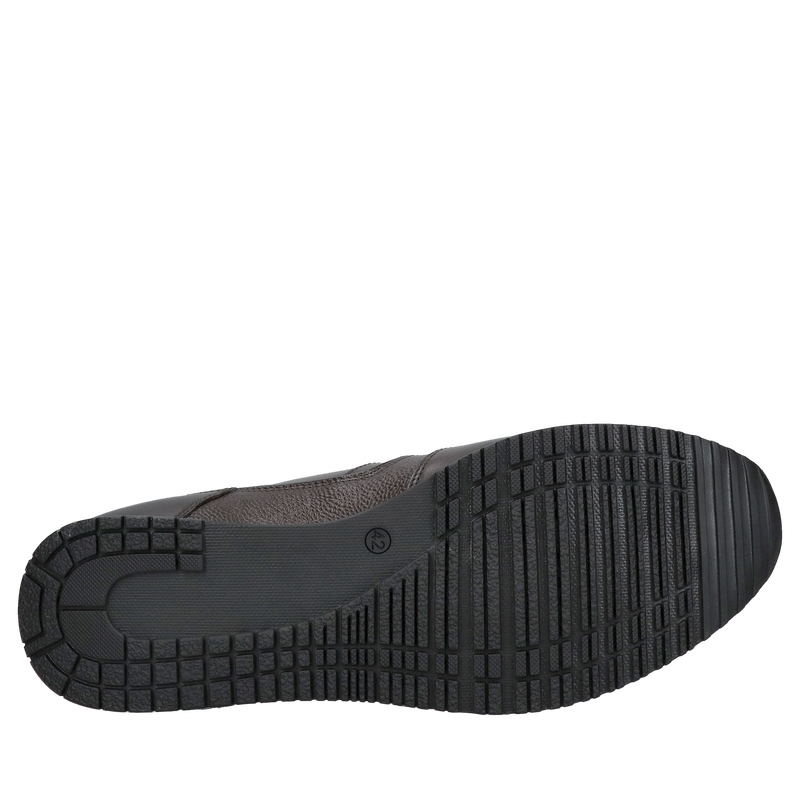 Ciemno brązowe męskie półbuty ze skóry licowej, wygodne buty na co dzień i do pracy