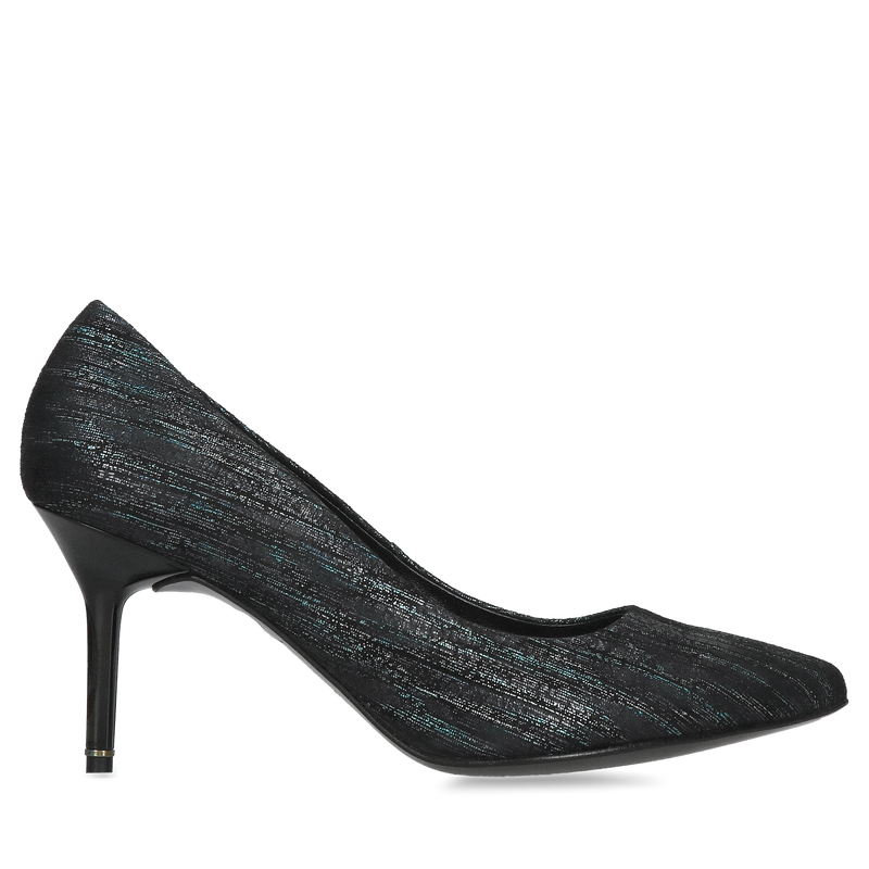 Wyjątkowo eleganckie szpilki damskie na niskim obcasie, czółenka do sukienki wizytowej, Konopka Shoes