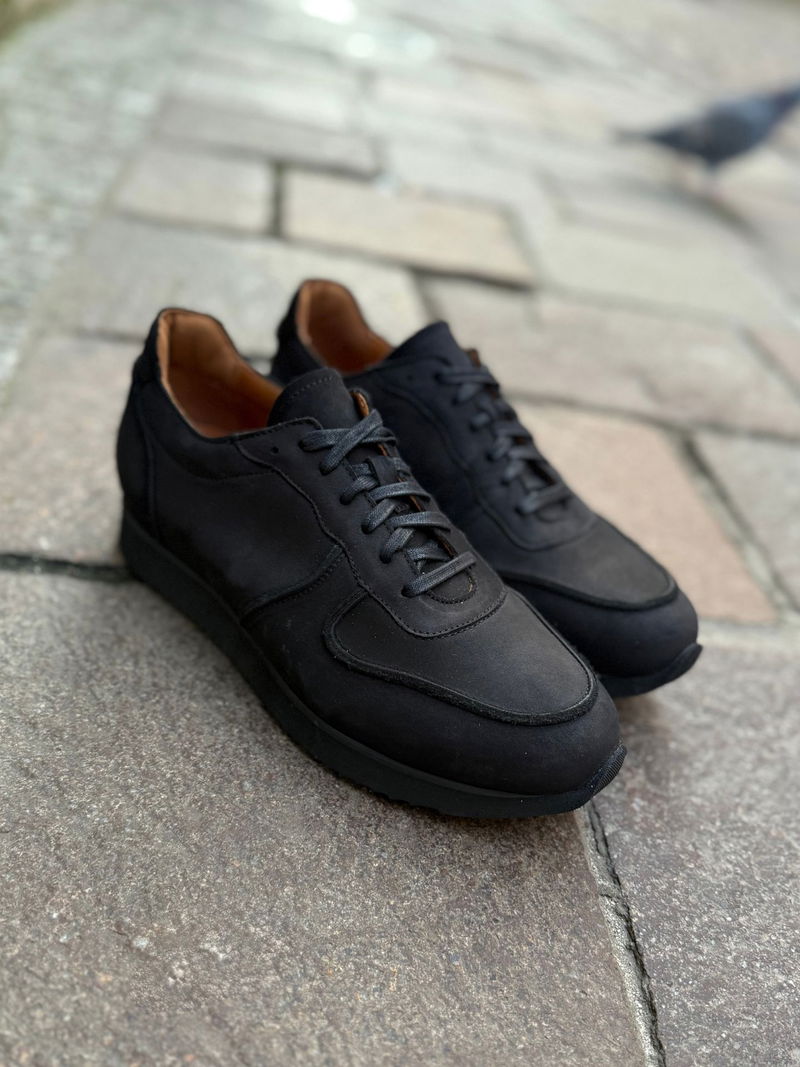 Męskie sneakersy ze skóry, wygodne buty sportowe na co dzień