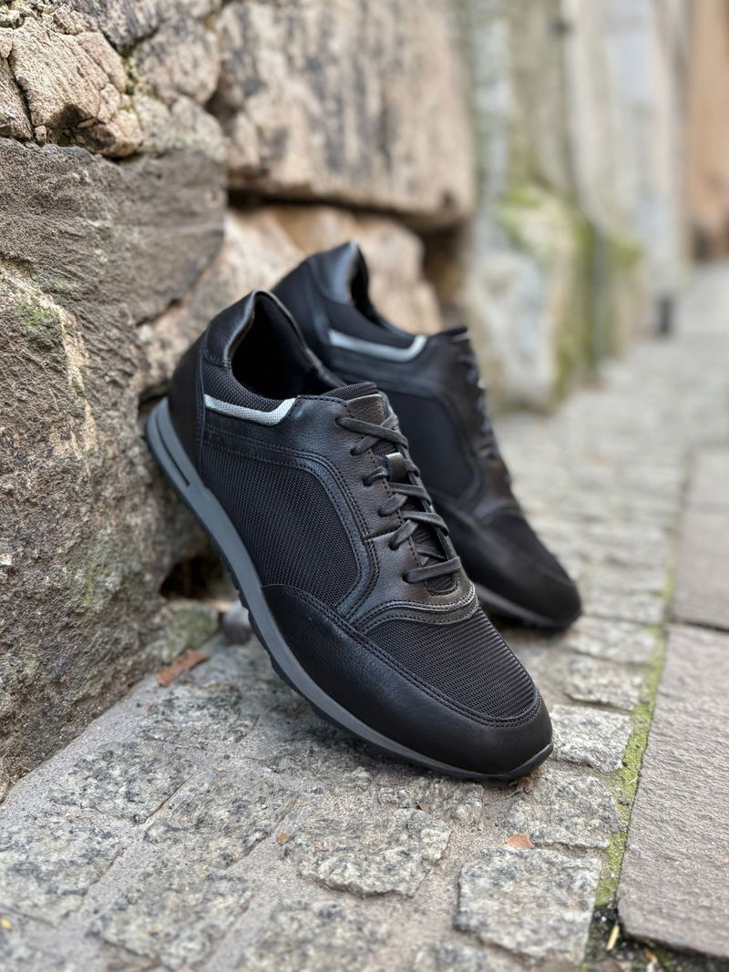 Sportowe męskie buty na co dzień ze skóry, wygodne buty męskie