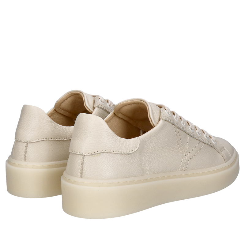 Beżowe sneakersy damskie, lekkie sportowe buty w kolorze nude