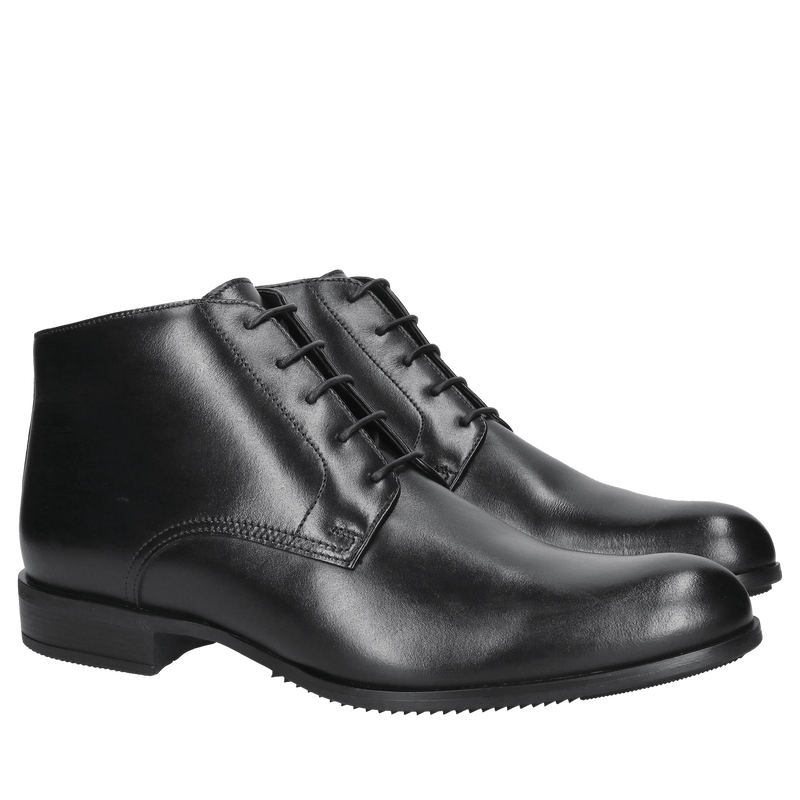 Eleganckie garniturowe trzewiki męskie ocieplane, wizytowe trzewiki męskie do garnituru, Konopka Shoes