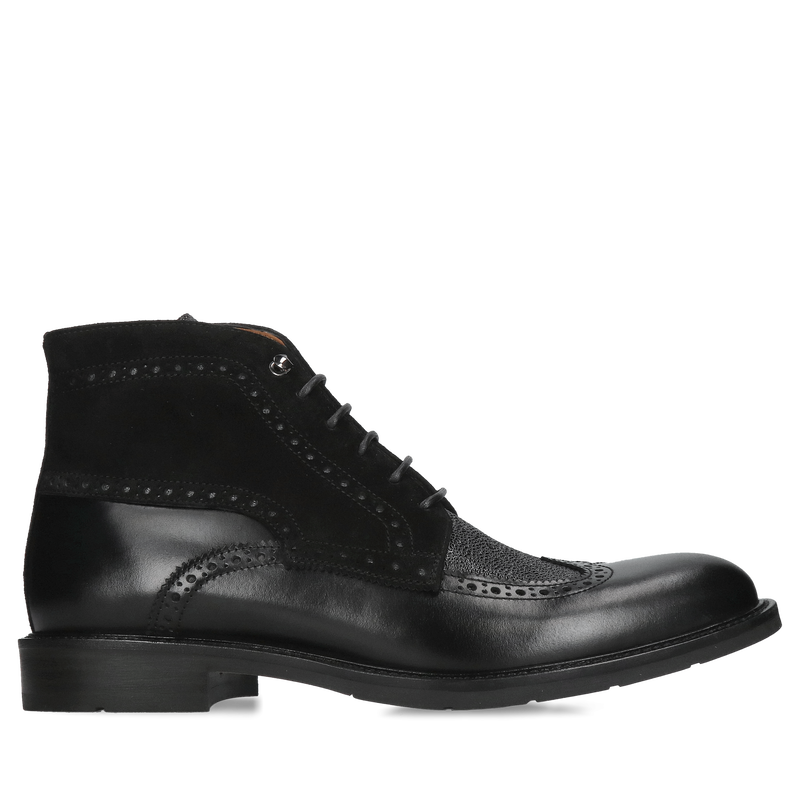 Męskie trzewiki skórzane, modne i wygodne od polskiego producenta