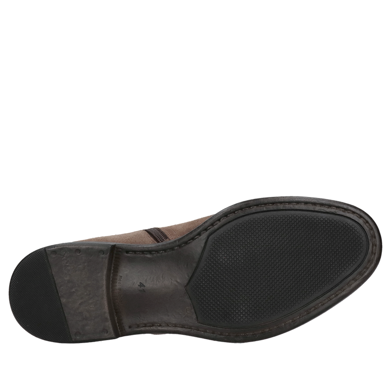 Zamszowe trzewiki męskie nie ocieplane całoroczne, wygodne botki męskie