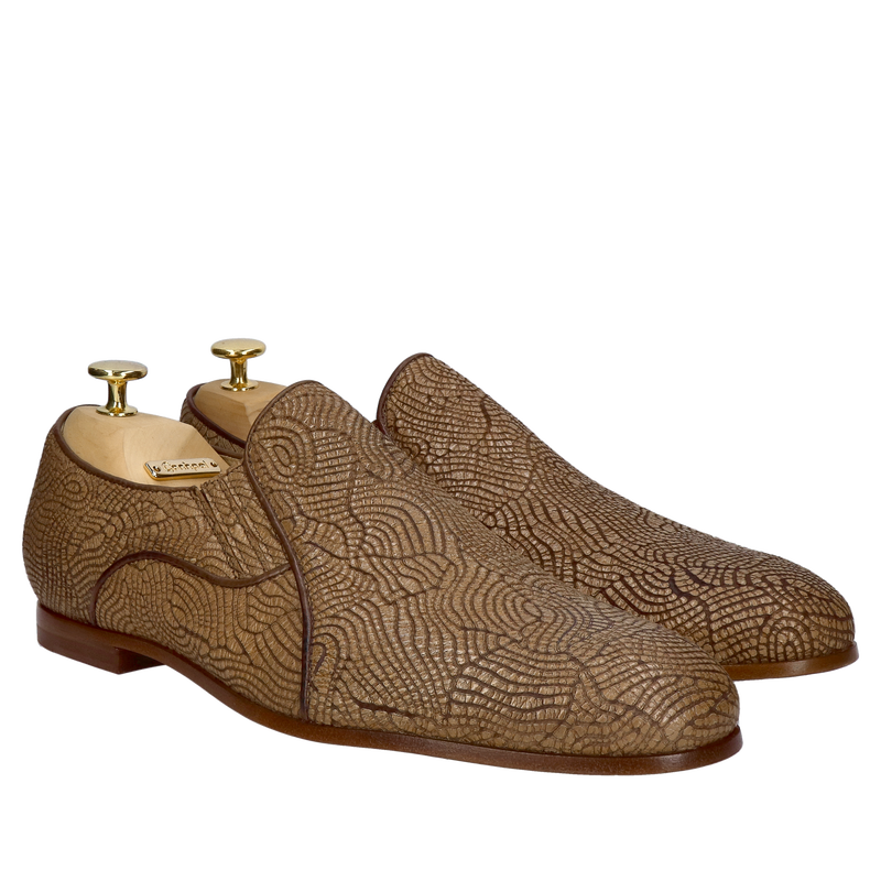 Wsuwane obuwie premium na skórzanej podeszwie, męskie buty kolekcja premium