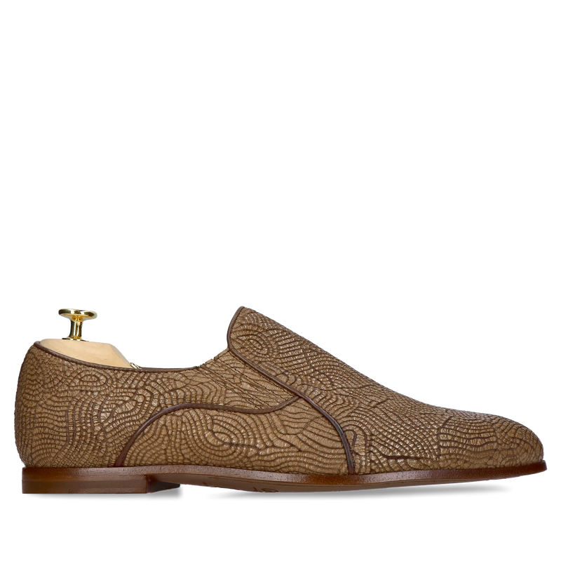 Wsuwane obuwie premium na skórzanej podeszwie, męskie buty kolekcja premium