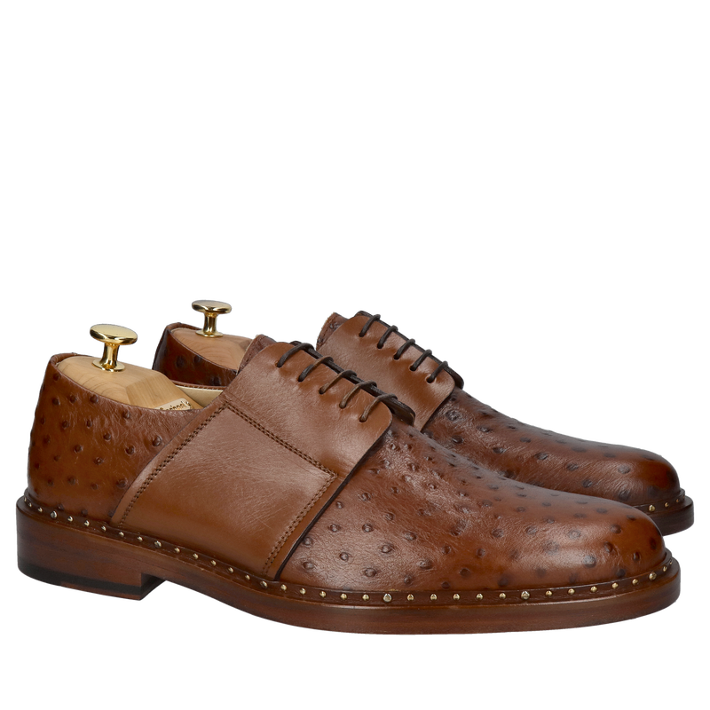 Buty premium na podeszwie skórzanej, eleganckie buty męskie Conhpol Gold