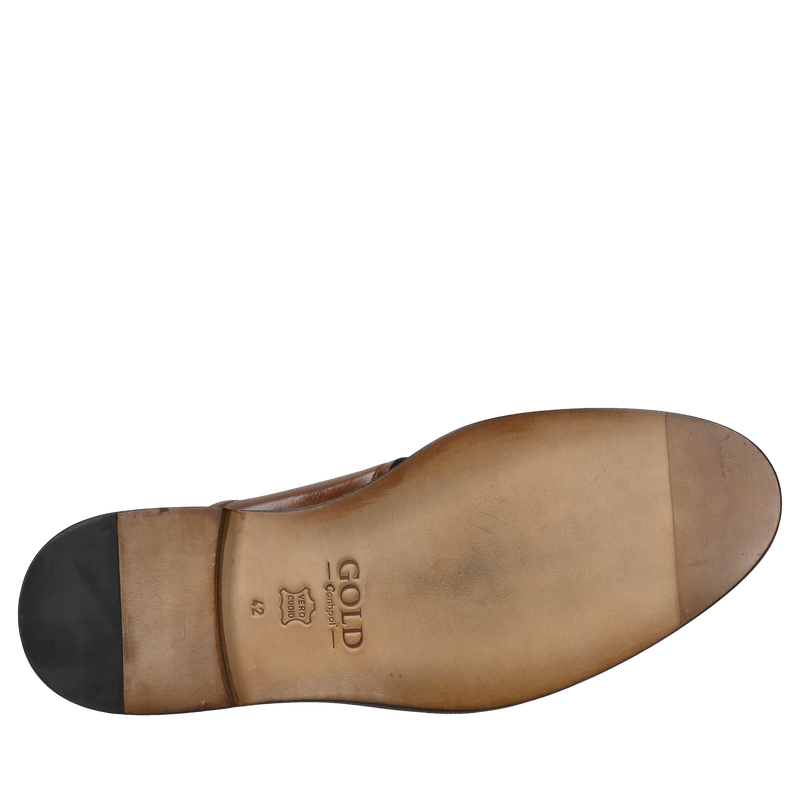 Buty premium na podeszwie skórzanej, eleganckie buty męskie Conhpol Gold