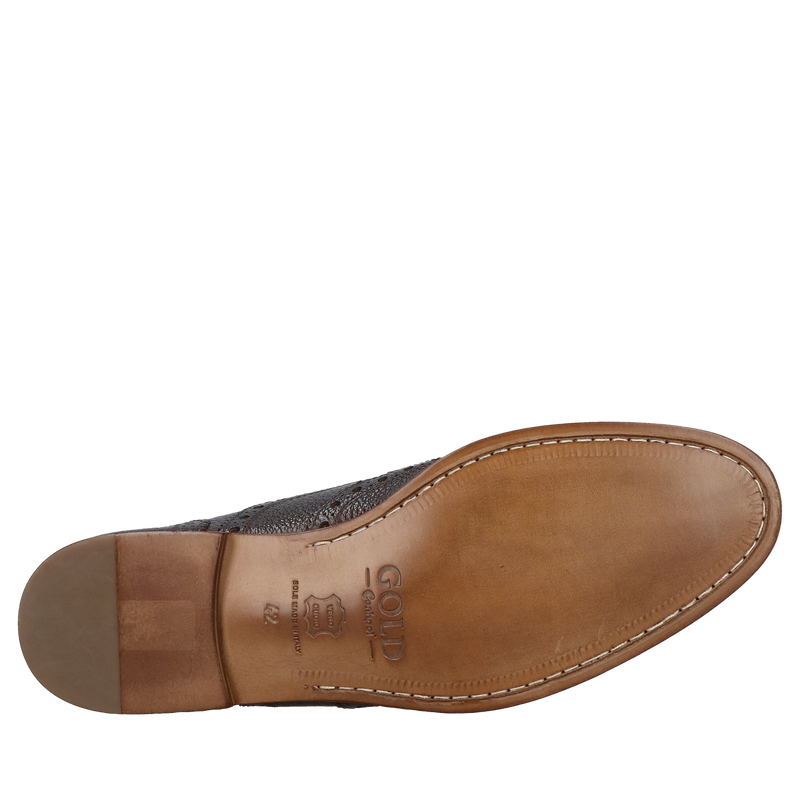 Obuwie męskie na skórzanej podeszwie Conhpol Gold, buty premium business casual