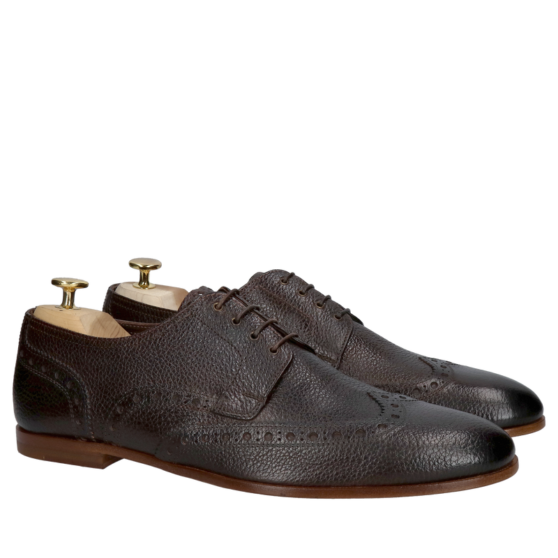 Obuwie męskie na skórzanej podeszwie Conhpol Gold, buty premium business casual