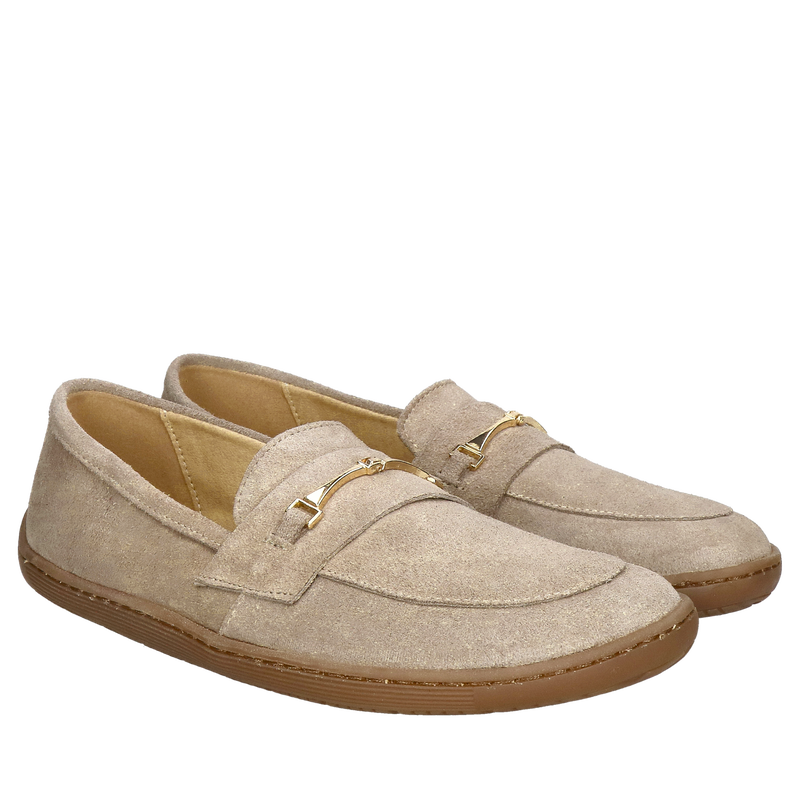 Beżowe buty barefoot wsuwane, wygodne damskie barefoot od polskiego producenta