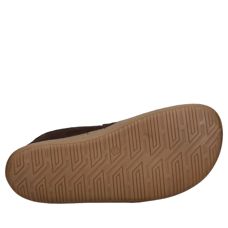 Eleganckie buty barefoot damskie w miękkiej skórze zamszowej, obuwie barefoot loafersy