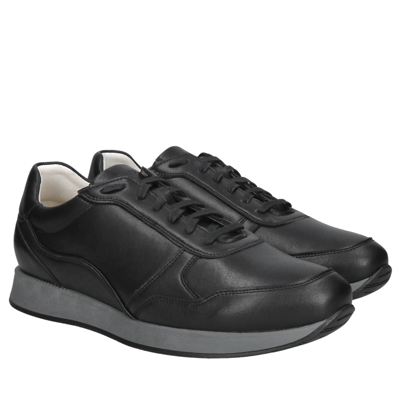 Męskie sportowe buty na grubszej podeszwie, wysoka jakość wykonania i skóra naturalna, Konopka Shoes