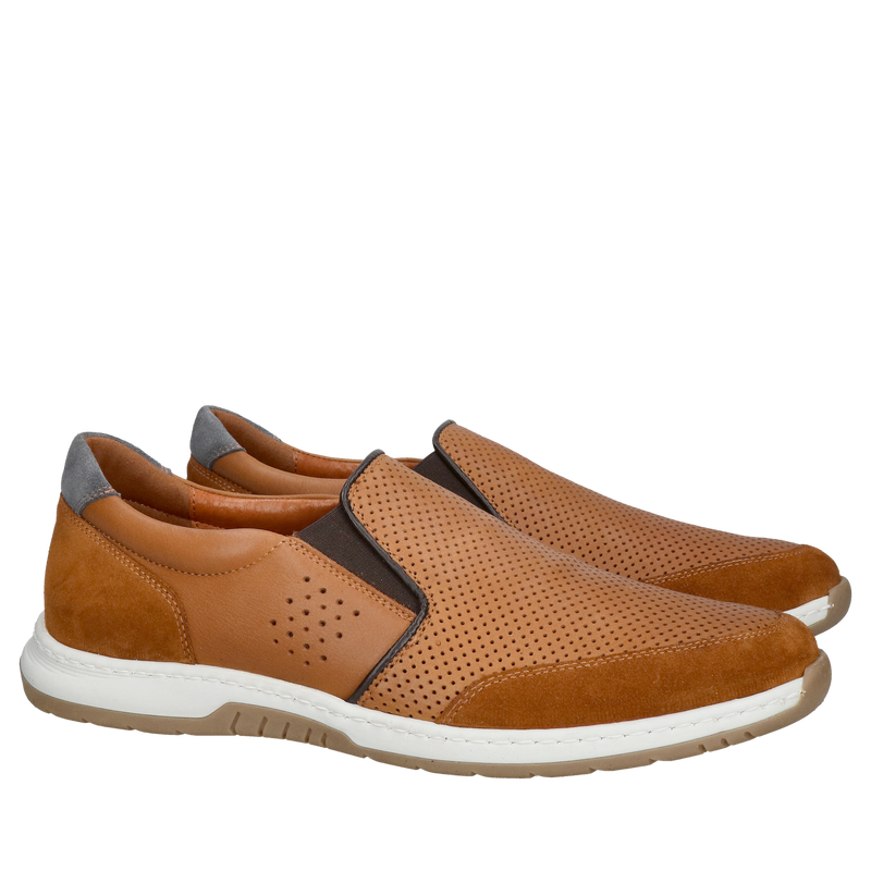 Wsuwane męskie buty szerokie w palcach, wygodne i bardzo miękkie obuwie męskie