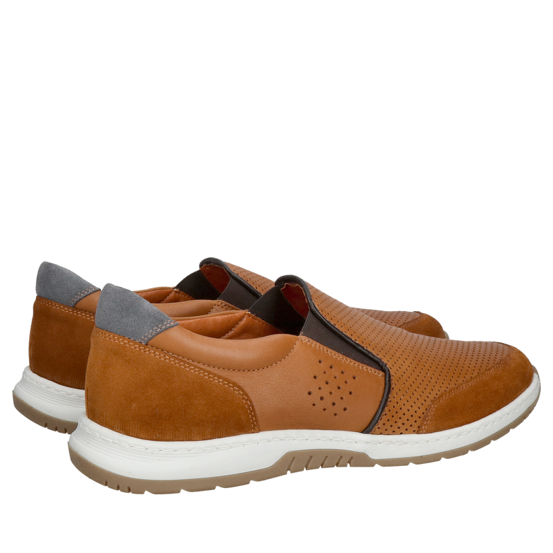 Wsuwane męskie buty szerokie w palcach, wygodne i bardzo miękkie obuwie męskie